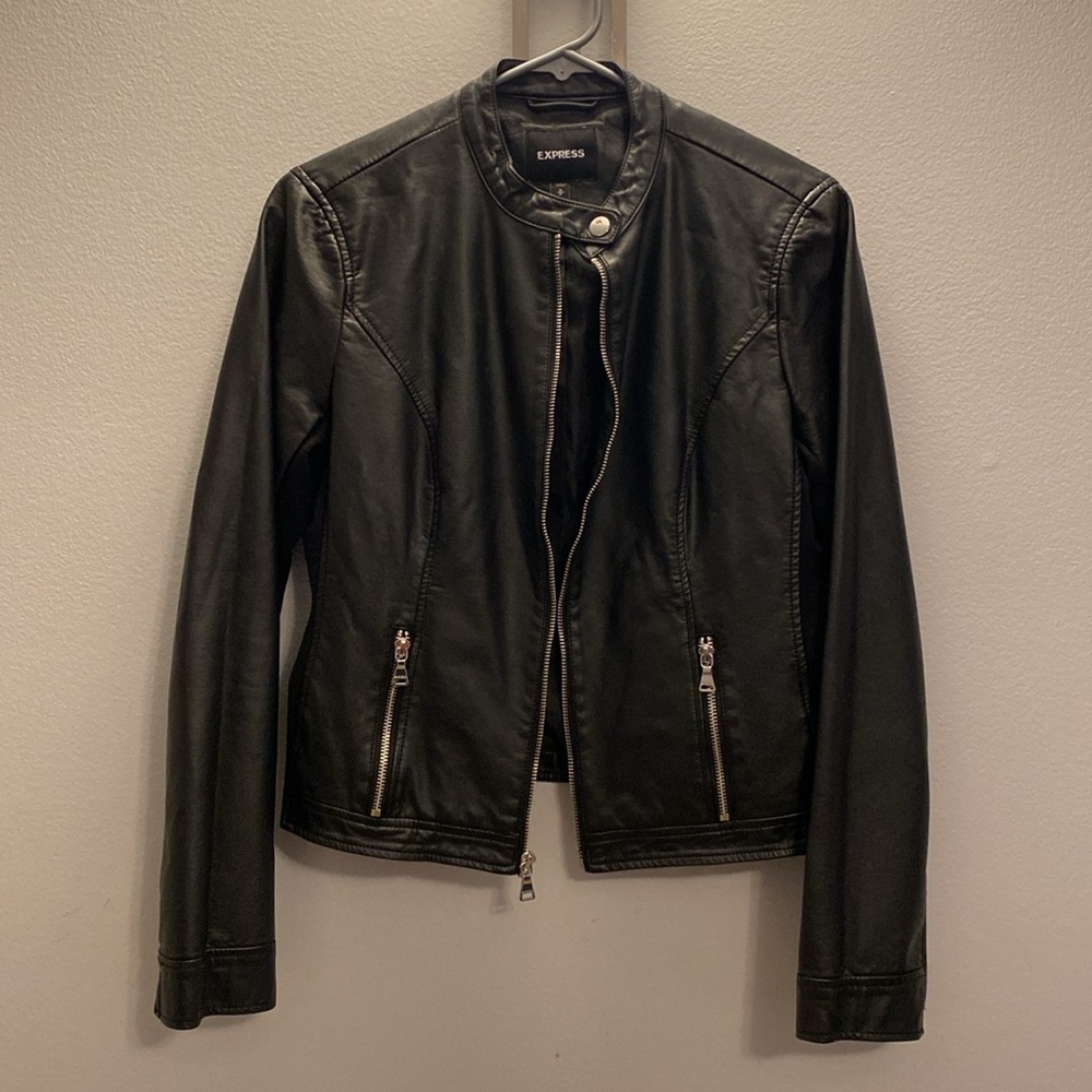 Black Faux Leather Jacket